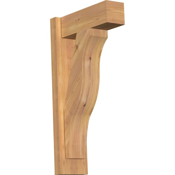 Ekena Millwork Funston Block Smooth Outlooker, Western Red Cedar, 5 1/2"W x 14"D x 26"H OUT06X14X26FST05SWR - main